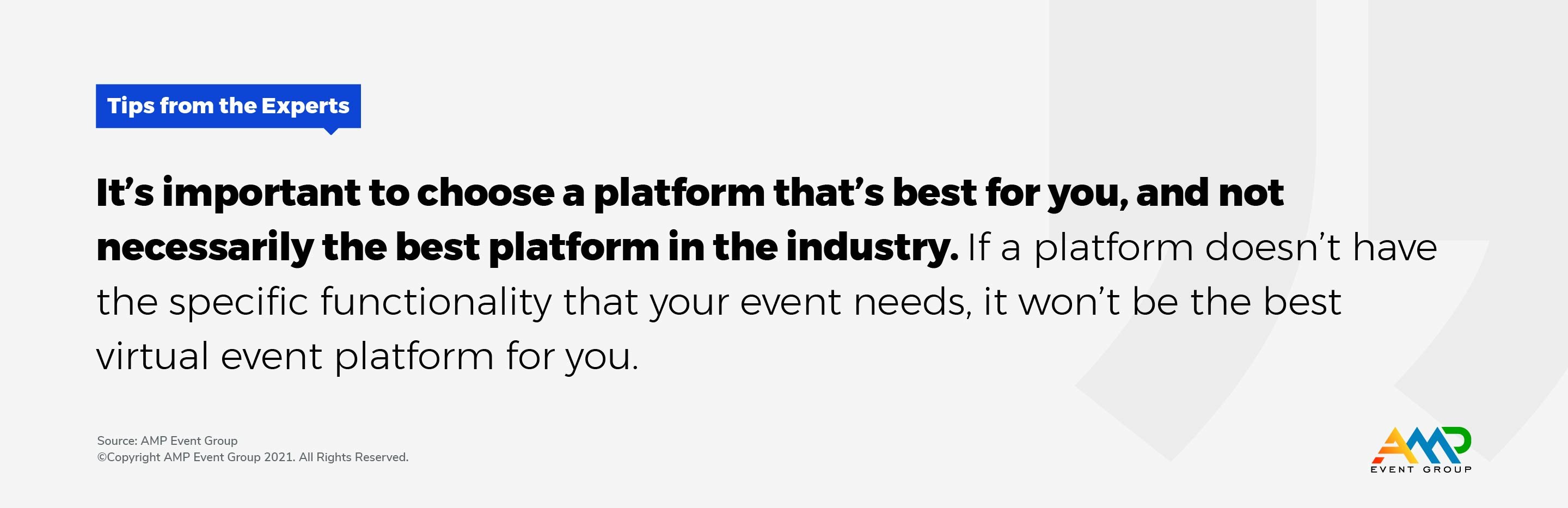 Amp Events: Virtual Event Platform - choose a platform that's best for you 