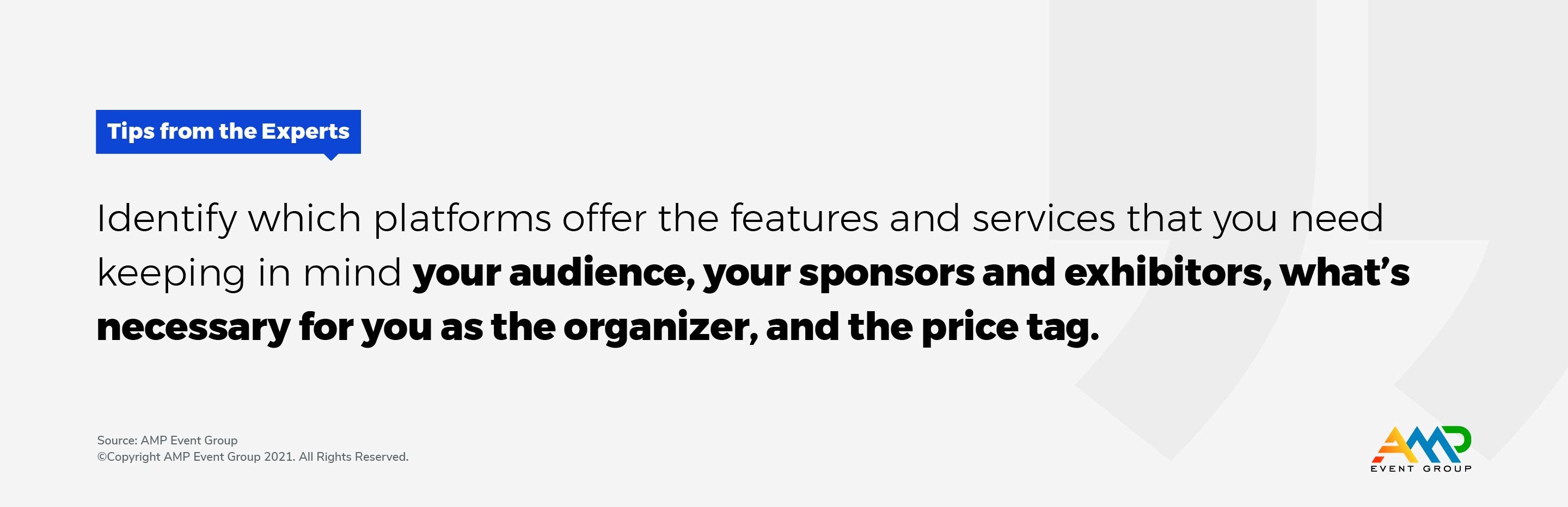 Amp Events: Virtual Event Platform - necessary for your as an organizer and price tag
